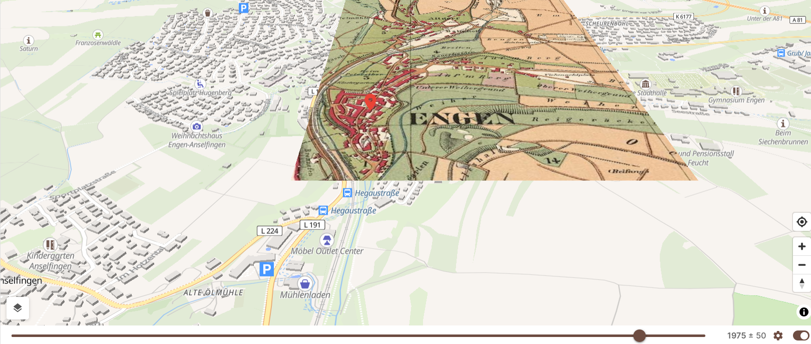 Vetcor Maps in Gramps Web